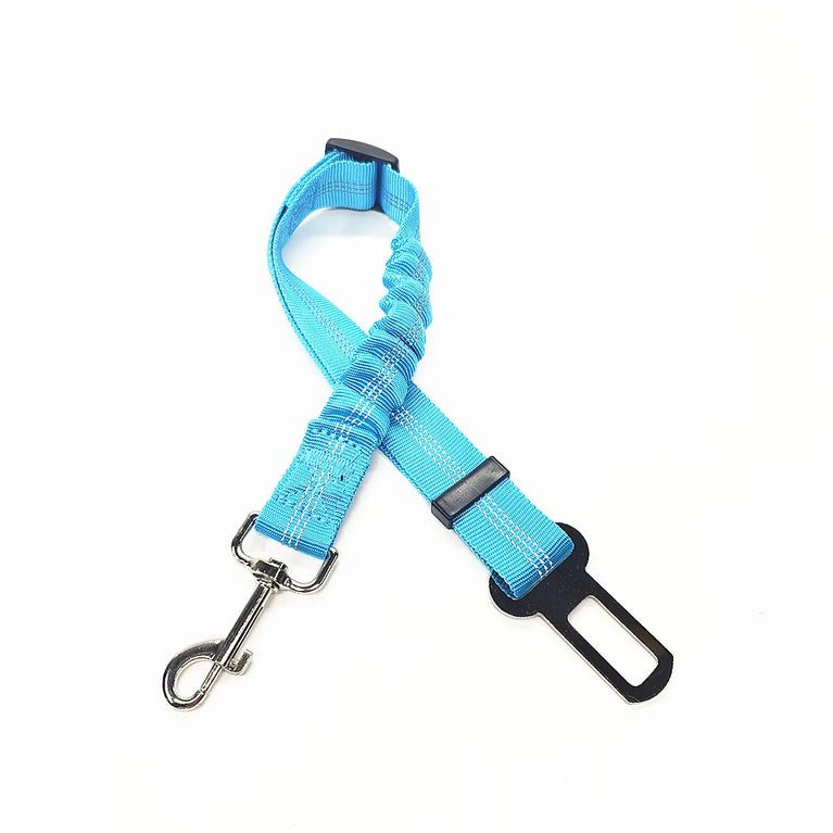 Adjustable Reflective Dog Car Seat Belt Harness With Lights Safety Travel Belt