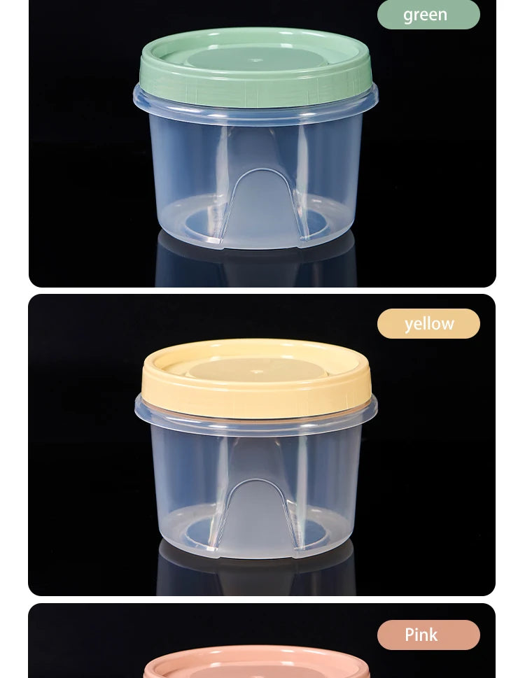 8 Pcs 500ml Food Storage Containers for Refrigerator Organization