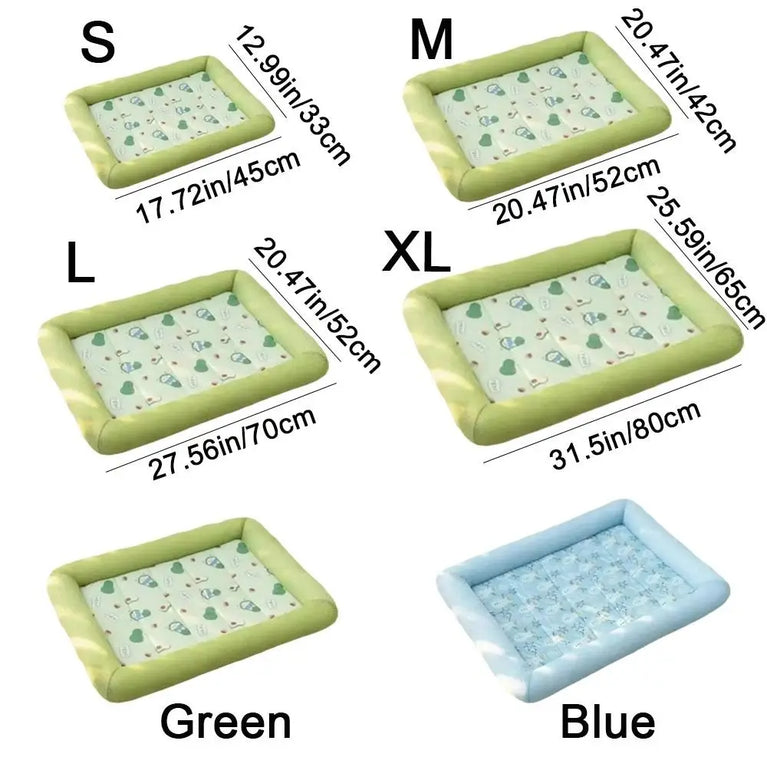 Square Cooling Pet Bed Cat Heating Pad Cooling Mat for Cats