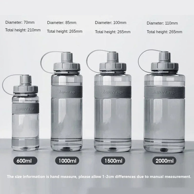 2L Large Capacity Straw Sports Waterbottle Gym School