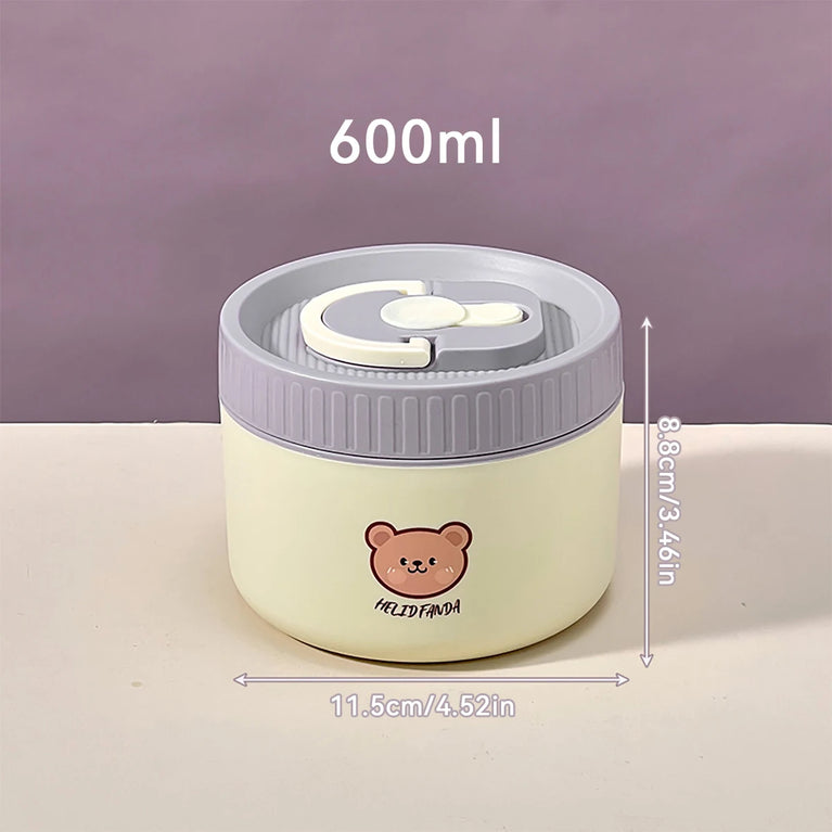 304 Stainless Steel Thermal Bento Lunch Box Leakproof Insulated Food Container