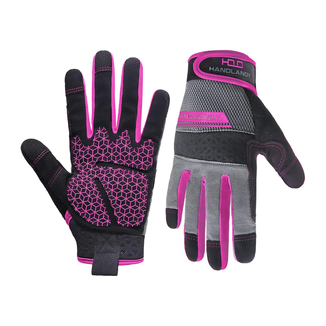 Touchscreen Breathable Synthetic Leather Gardening Gloves Non Slip Utility