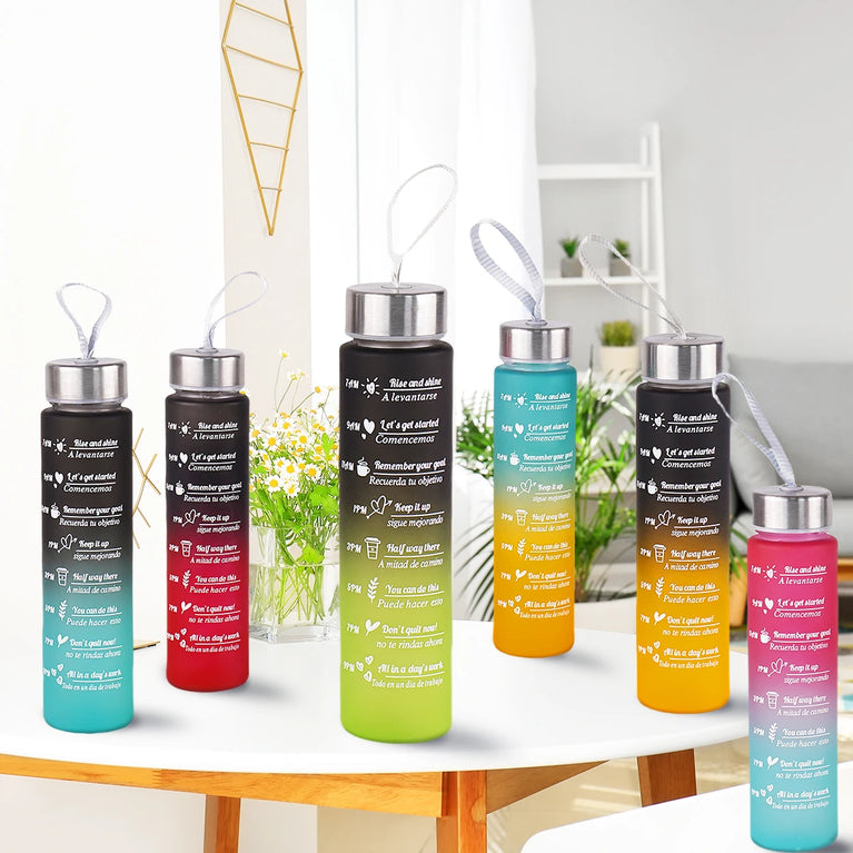 300ML Leak Proof BPA Free Fitness Sports Water Bottle Portable