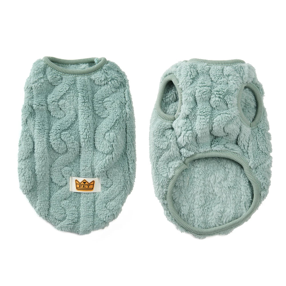 Winter Warm Dog Sweater | Cozy Fleece Puppy Jacket