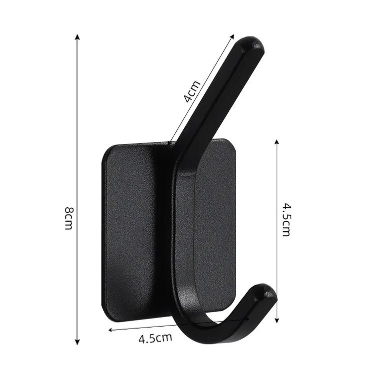Self Adhesive Wall Hooks Towel Holder Bathroom Door Key Cloth Coat Robe Hanger Kitchen Hardware Rack Bag Hook Organizer