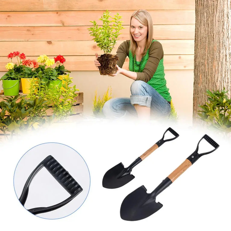 Heavy Duty Steel Garden Digging Shovel for Soil and Planting Work