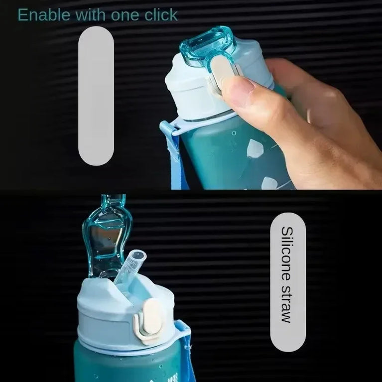 750ML Frosted Sports Waterbottle Anime Gaming Outdoor Gym Bottle