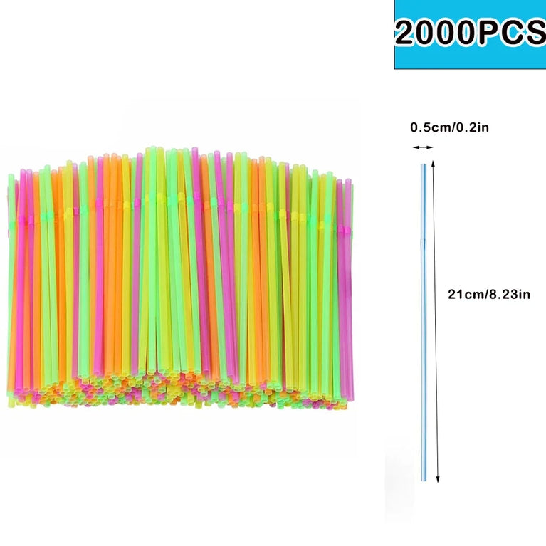 50-6000Pc Colorful Drinking Straws for Party Cocktail Use