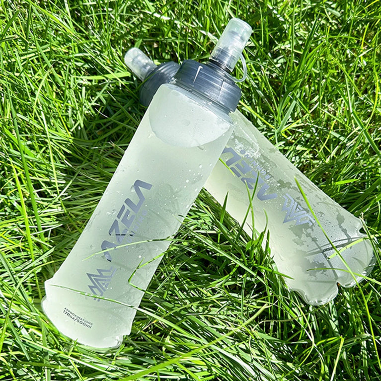 250/500ml Folding Soft Sport Water Bottle Portable Lightweight Camping Running Hydration Bag