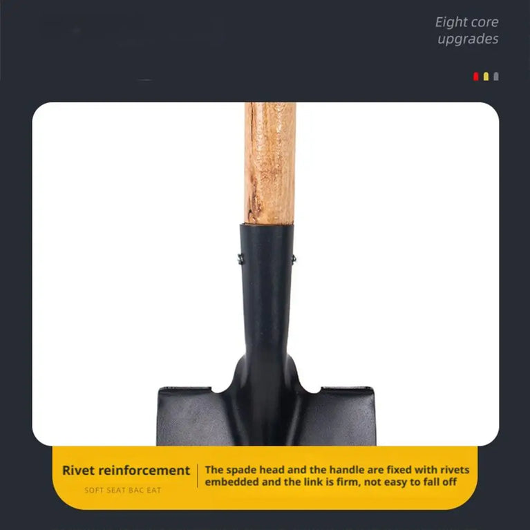 Heavy Duty Steel Garden Digging Shovel for Soil and Planting Work