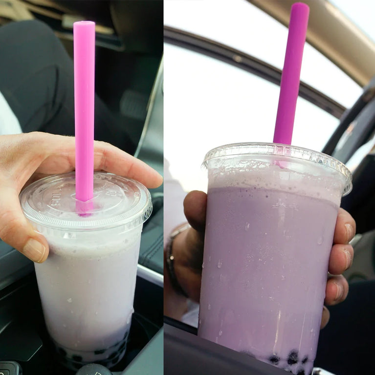 100-600PCS Large Bubble Tea Straw Drinking Straws for Smoothies