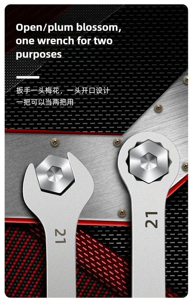 Ultra-Thin Combination Wrench | Precision Dual-Purpose Hand Tool