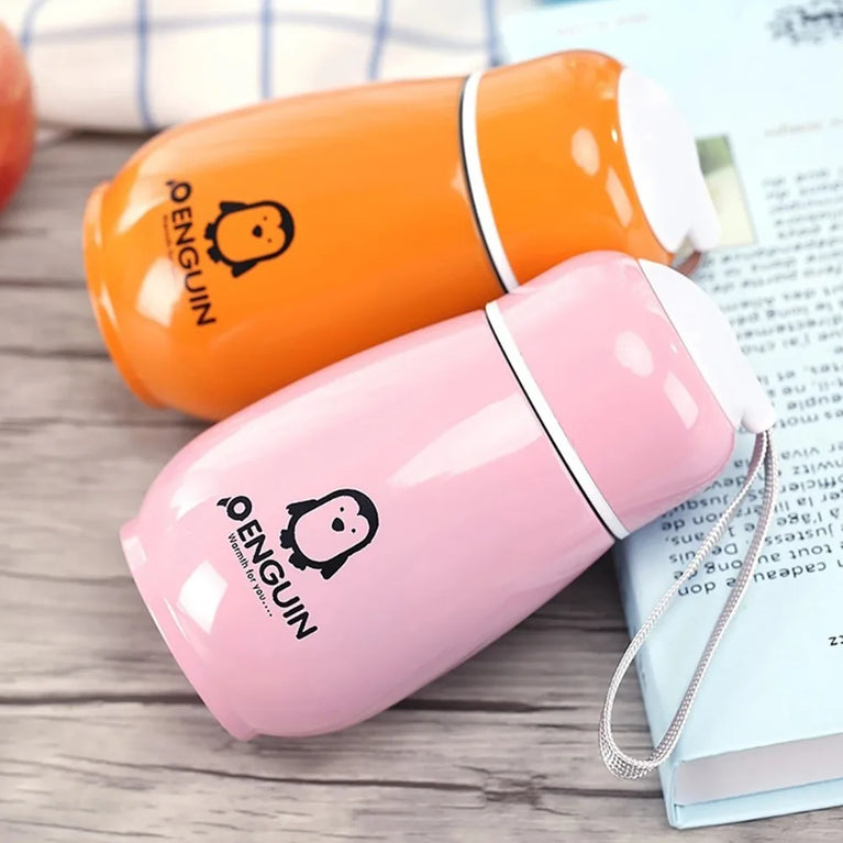 Mini Penguin Thermos Cup 180ml Travel Mug for Kids Insulated
