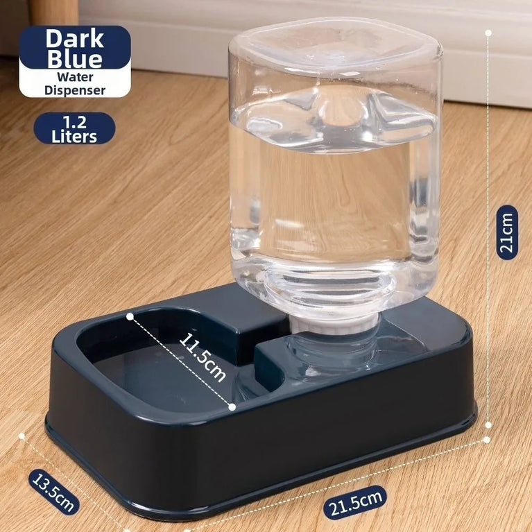 Large Capacity Pet Automatic Feeder 1.5L Food And Water Dispenser Set For Cats