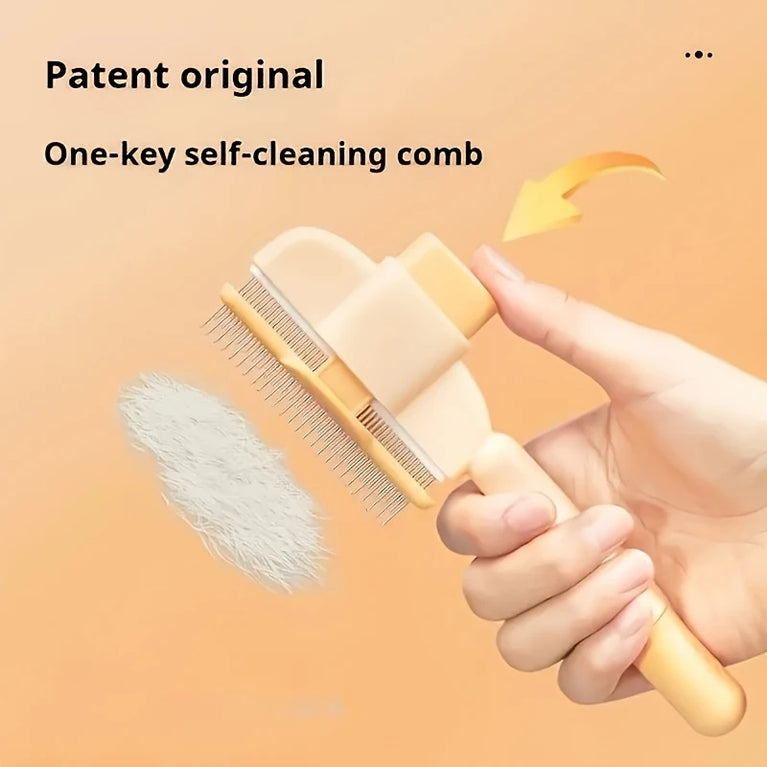 Stainless Steel Cat Grooming Comb Long Hair Undercoat Brush Tool