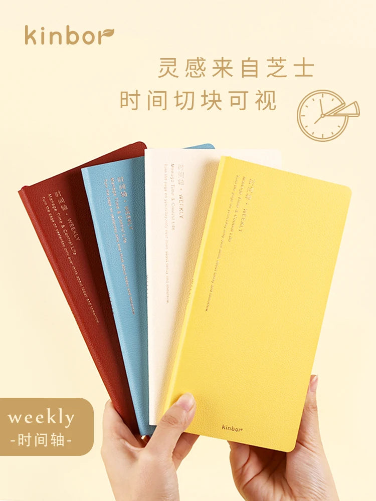 Undated Weekly Planner | 16K Portable Agenda & Time-Management Notebook