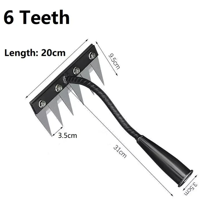Heavy Duty Garden Weeding Rake Shovel Tool for Soil and Digging