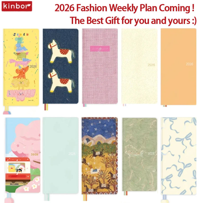 Undated Weekly Planner | 16K Portable Agenda & Time-Management Notebook