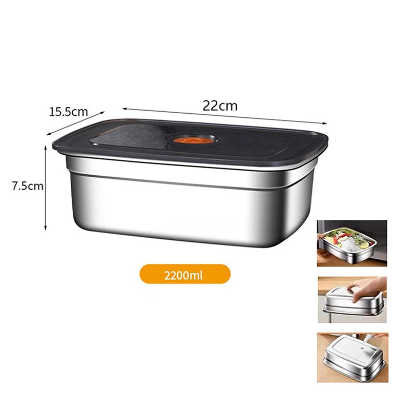 304 Stainless Steel Leakproof Lunch Box Bento Container Storage Box