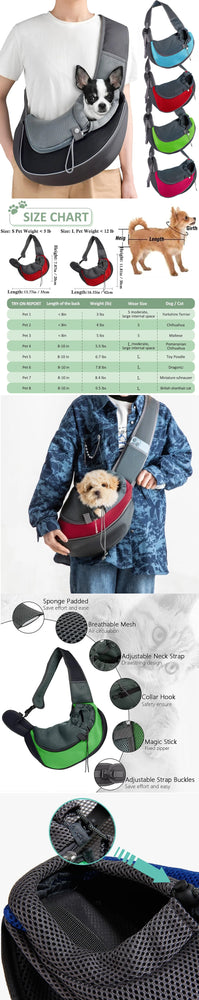 Pet Cat Dog Carrier Backpack Travel Tote Shoulder Bag Sling