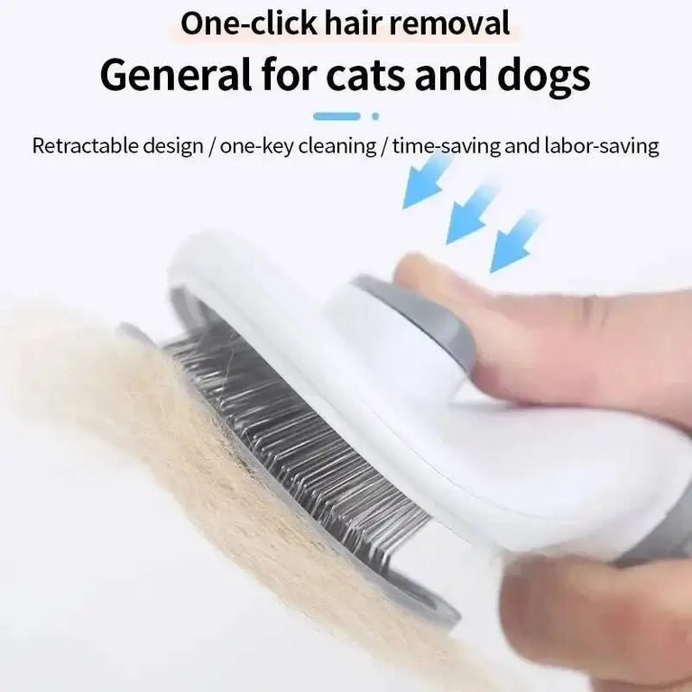 Pet Dog Brush Cat Comb Self Cleaning Pet Hair Remover Dematting Grooming Tool