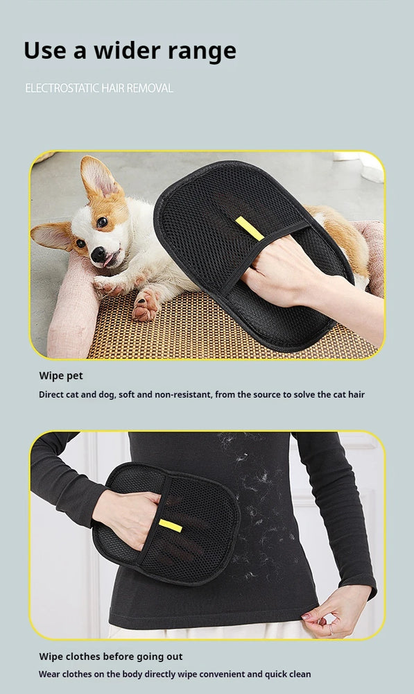 Electrostatic Pet Hair Removal Brush | Reusable Dedusting Tool for Upholstery