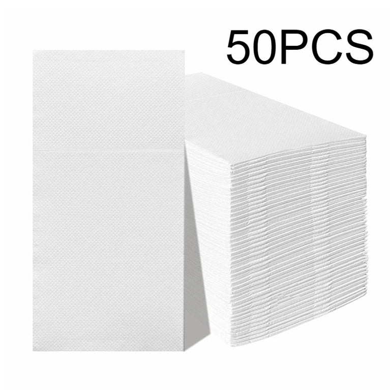 White Prefolded Pocket Napkins Disposable Party Dinner Napkins Set