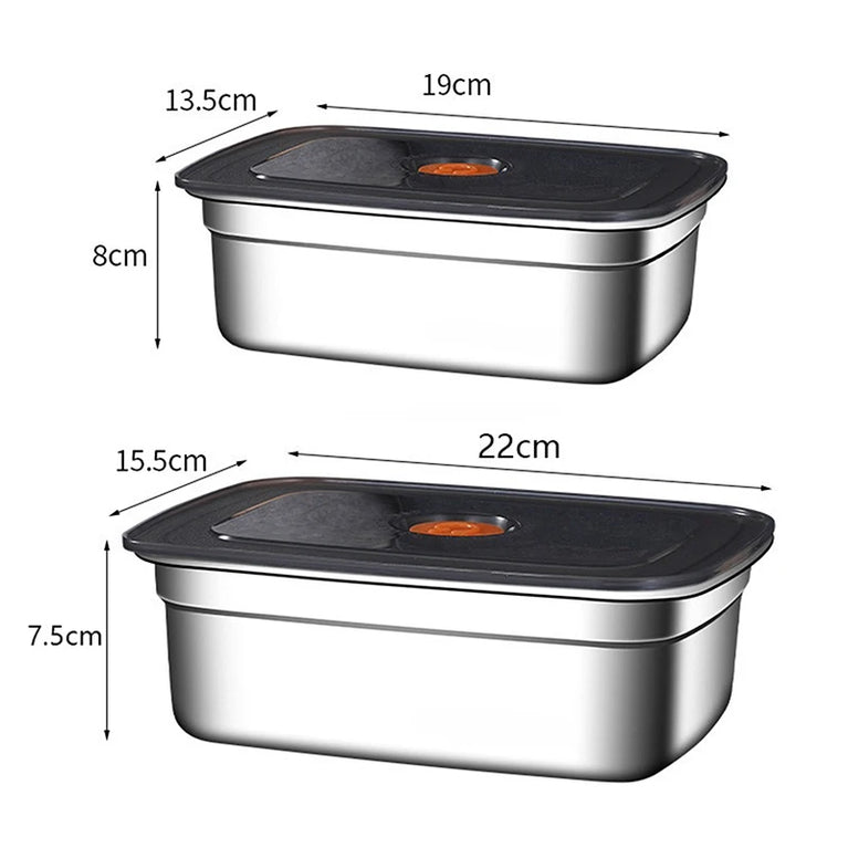 304 Stainless Steel Leakproof Lunch Box Bento Container Storage Box