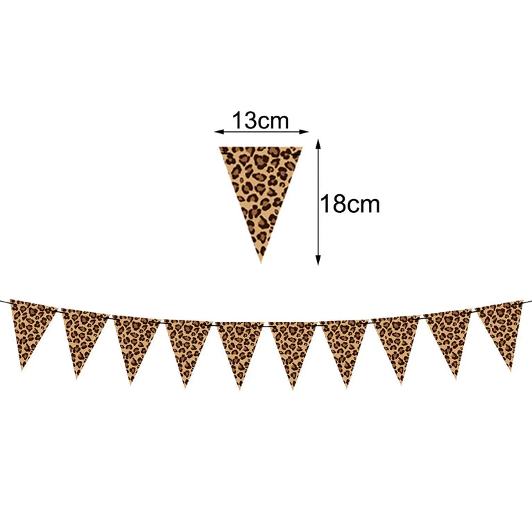 Leopard Print Birthday Party Disposable Tableware Set-Animal Theme Decor