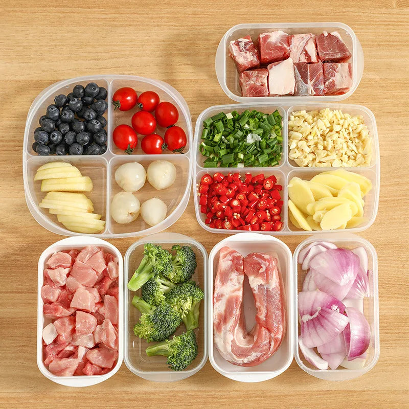 Refrigerator Food Storage Containers Sealed Box Kitchen Freezer Seal Bin Vegetable Fruit Meat Fresh Box Organizer