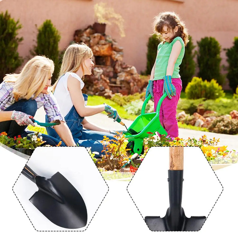 Heavy Duty Steel Garden Digging Shovel for Soil and Planting Work