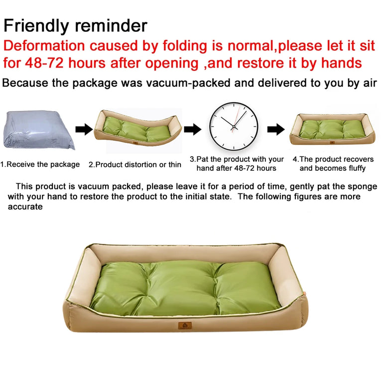 Large Dog Sofa Bed Waterproof Cooling XXL Orthopedic Fluffy Luxury Bed