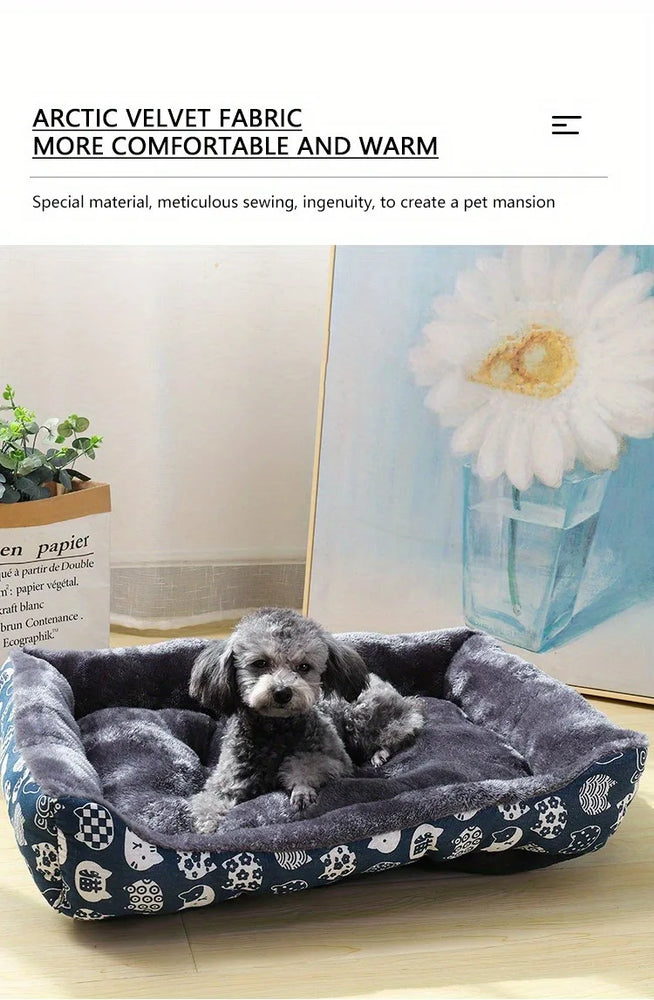 Winter Pet Dog Bed Sofa Mat Comfortable Cushion Sleeping Bed
