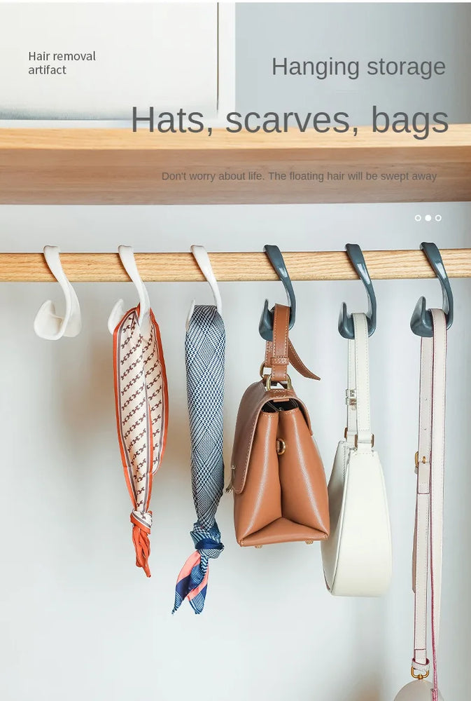 1-10pcs Bag Hanger Hook Handbag Hat Scarf Storage Rack Hangers Wardrobe Backpack Hook Handbag Holder Storage Rack Organization