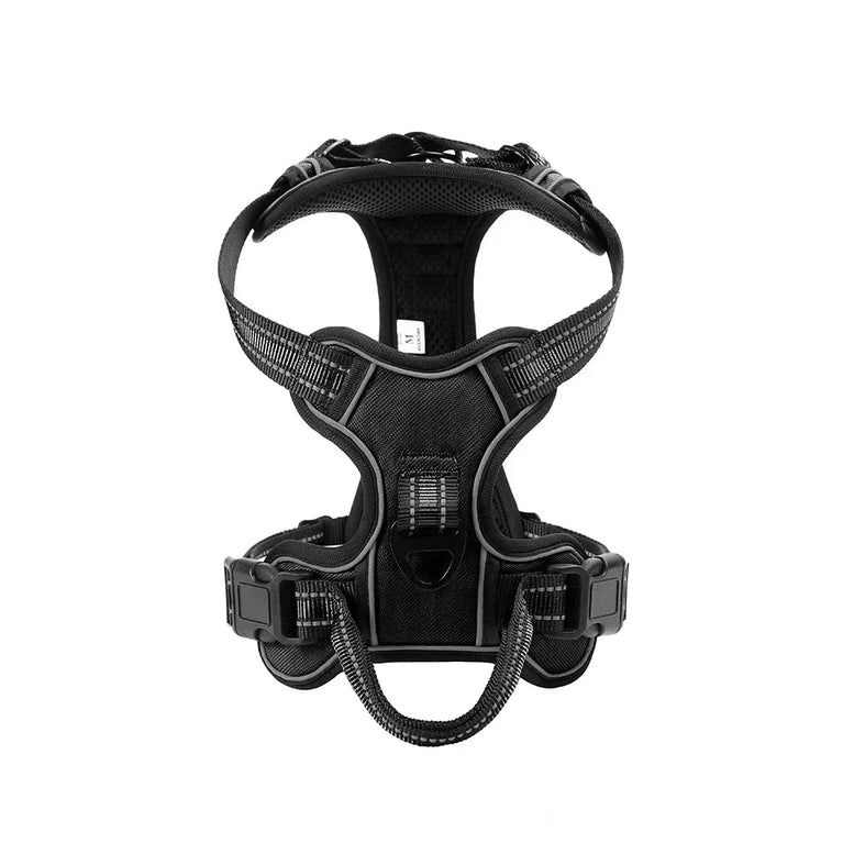 Adjustable Nylon Dog Harness No Pull Reflective Breathable Pet Vest