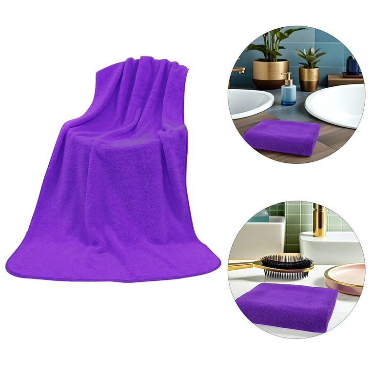 Quick-Dry Microfiber Bath Towel | Lightweight & Absorbent Spa & Beach Sheet