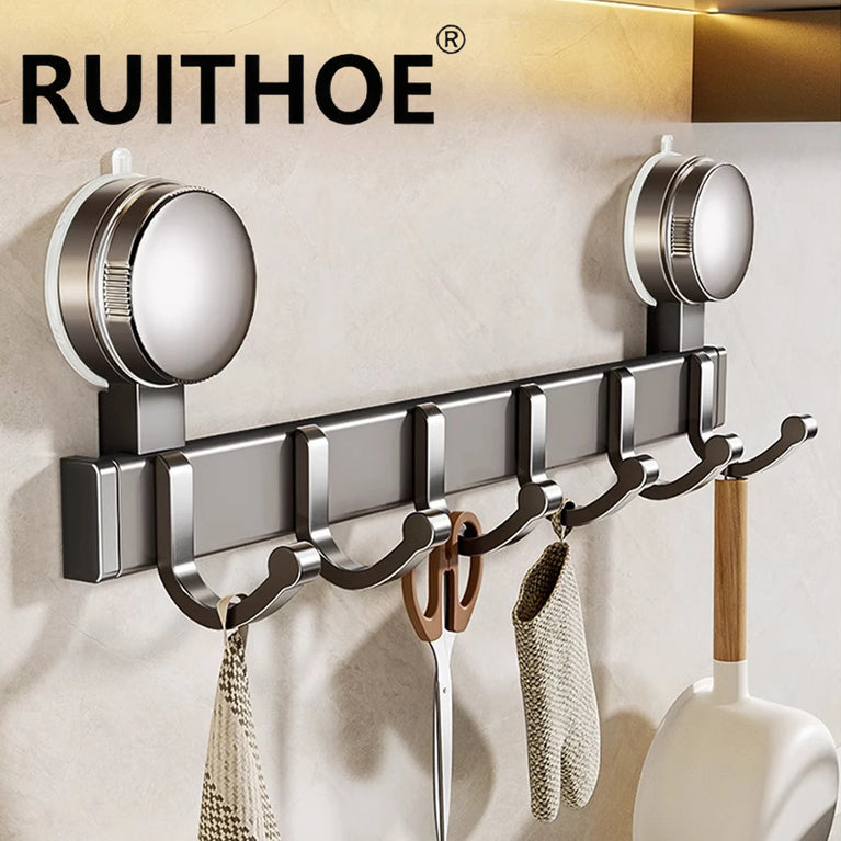 Suction Cup Bathroom Hooks Towel Hanger Nail Wall Rack Hooks Coat Clothes Holder for Bathroom Kitchen Accessories