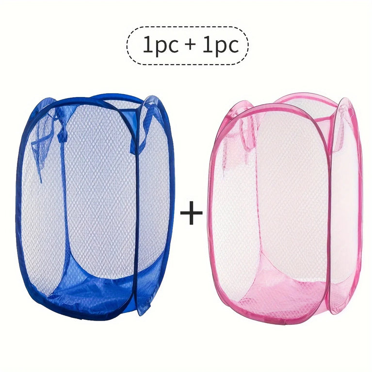 Large Foldable Dirty Clothes Basket | Fine-Mesh Home Organization System