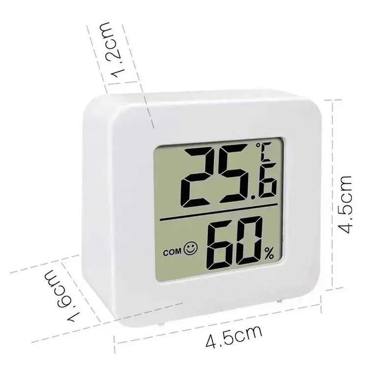 Mini Digital Thermometer & Hygrometer | 4-Piece Indoor Weather Station