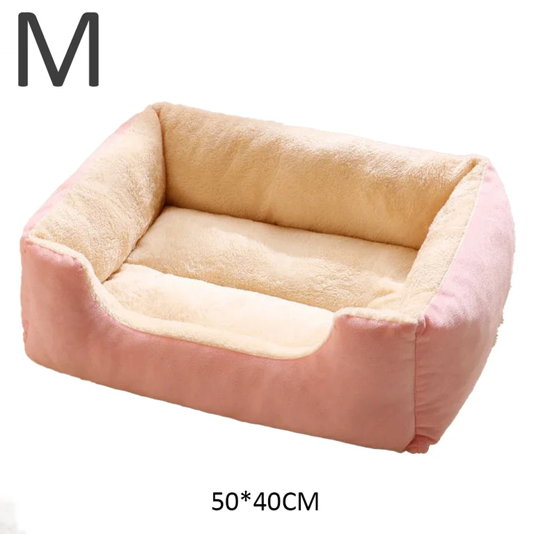 Soft Plush Cat Bed Cushion Basket House for Cats