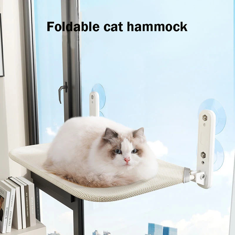 Foldable Cat Window Hammock Breathable Window Suction Cup Cat Bed 10KG