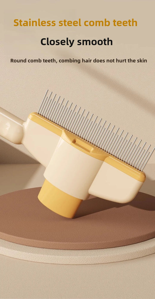 Cat Hair Remover Comb Flea Comb Self Cleaning Pet Brush Tool