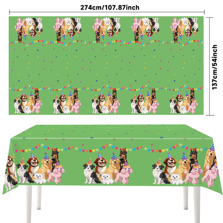 Dog Theme Birthday Party Disposable Tableware Set -Pet Celebration Decor