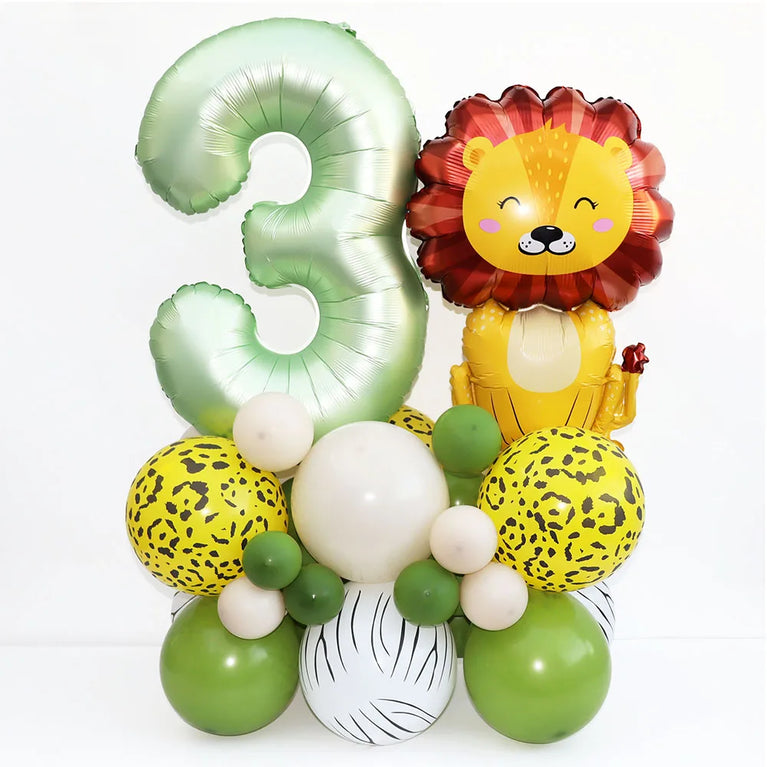 Wild One Animals Jungle Safari Birthday Disposable Tableware Set