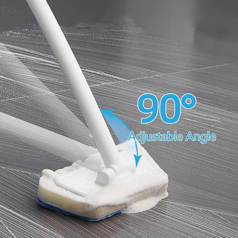 Multi-Functional Bathroom Wall & Floor Brush | Long-Handle Ergonomic Scrubber