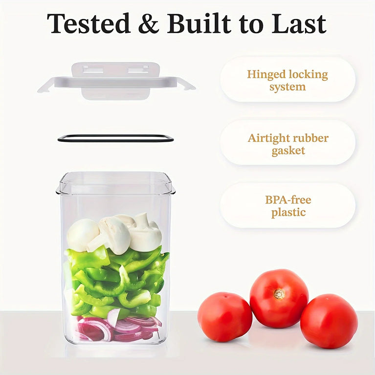 3 Sets Airtight Food Storage Containers with Lids BPA Free Meal Prep Kitchen Set