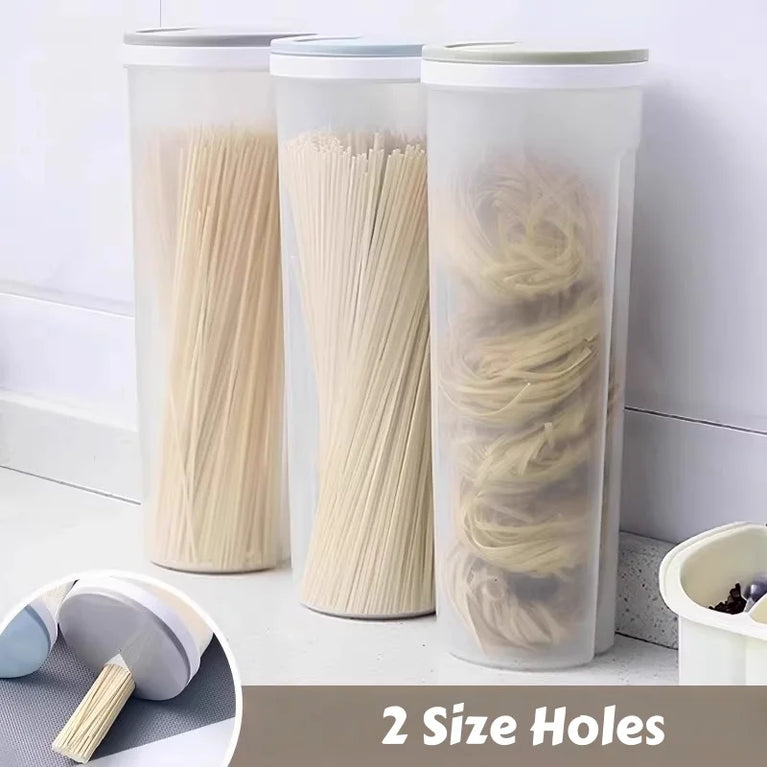 Modern Plastic Food Storage Container with Lid for Spaghetti Storage