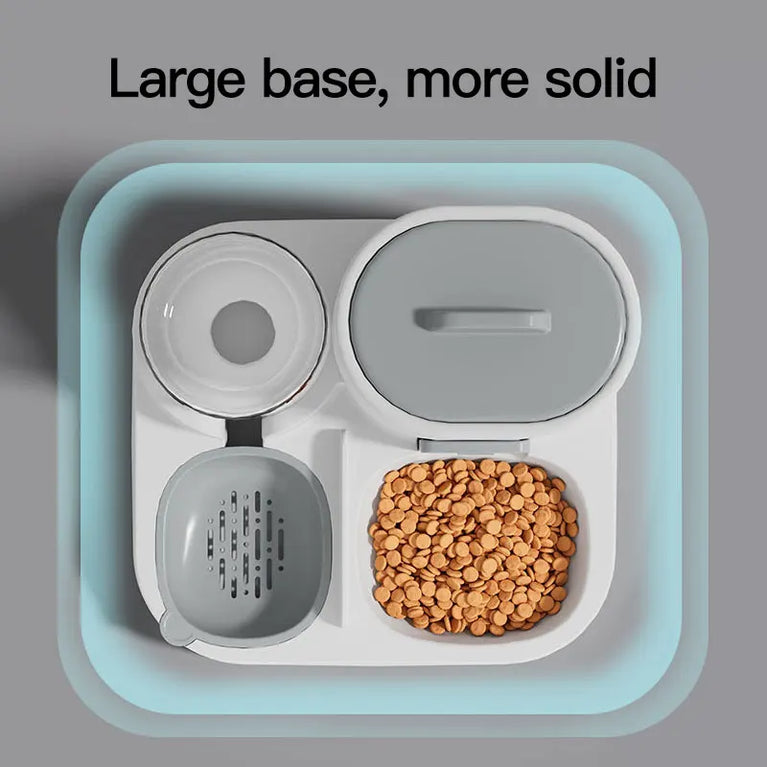 1-Pack Automatic Gravity Fed Cat Water Dispenser And Feeder Spill Proof Large Capacity One Piece Design