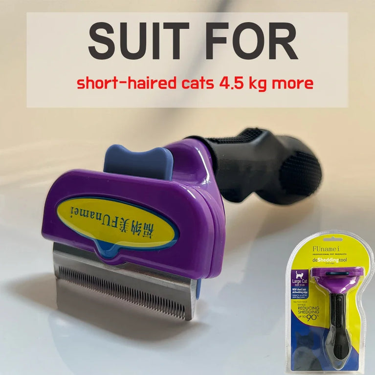 Pet Hair Remover Deshedding Brush Dog Cat Grooming Comb Tool