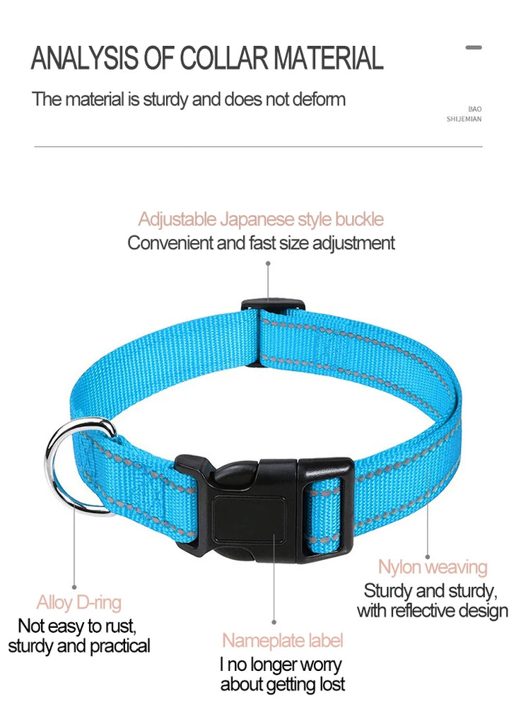 Choker Small Dog Collar Puppy Neck Collars Dogs GXQ07 Adjustable Nylon